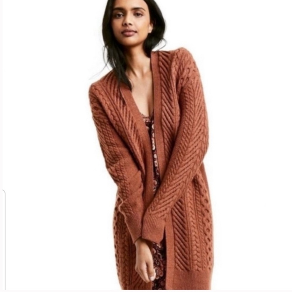 Nili Lotan x Target Long Cableknit Cardigan L